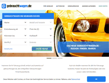 Tablet Screenshot of gebrauchtwagen.de